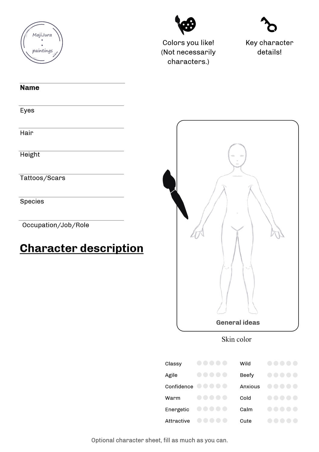 Character design template